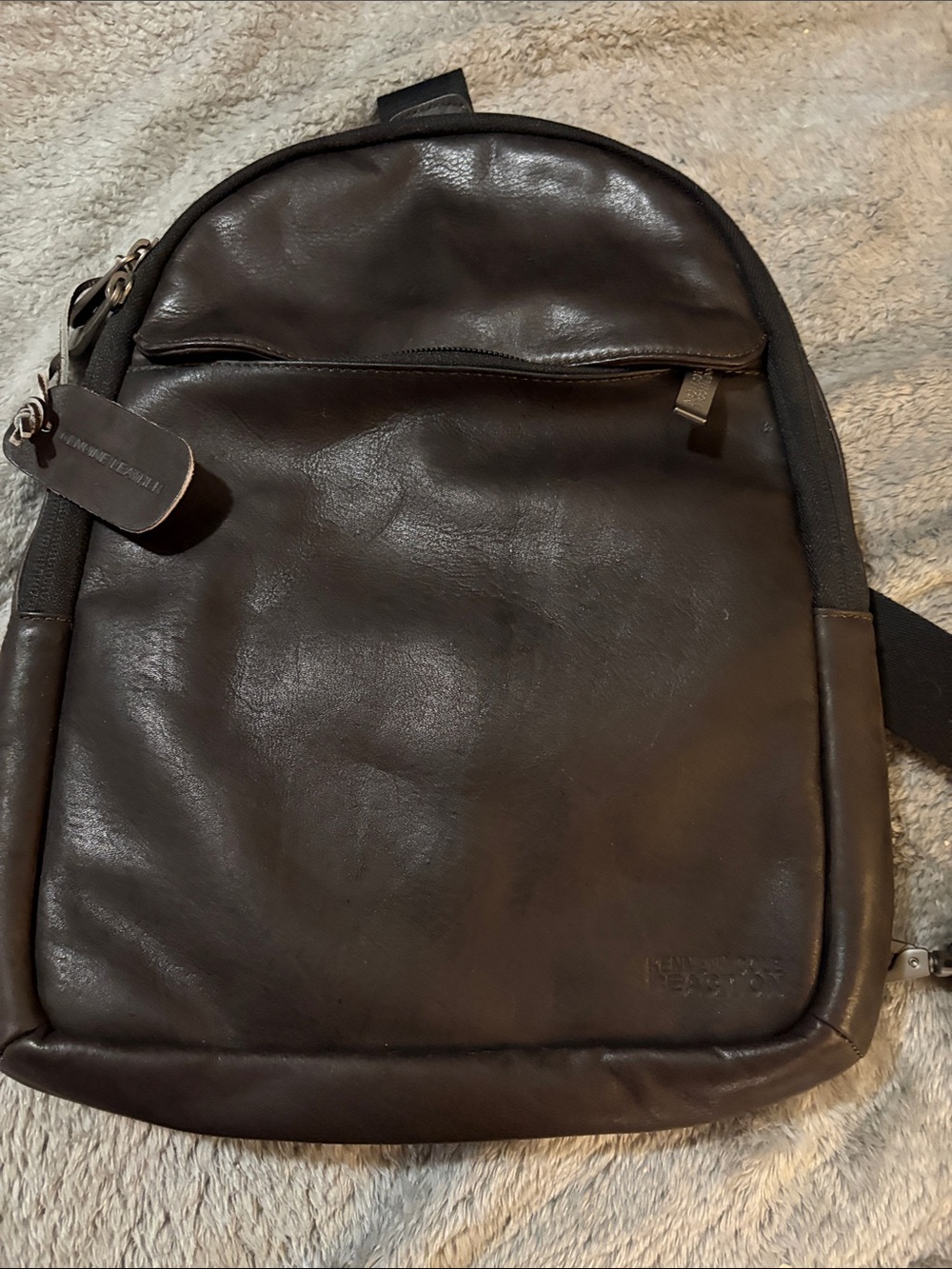 Kenneth Cole vintage leather backpack